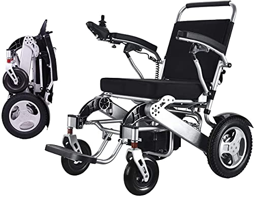 Elektrischer, bequemer mobiler Rollstuhl für den Außenbereich, zusammenklappbar, leicht, 22,7 kg, mit Batterien, robust, unterstützt 147,6 kg, Rahmen aus Aluminiumlegierung in Flugzeugqualit