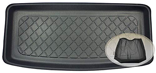 ZentimeX Z3289921 Gummierte Kofferraumwanne fahrzeugspezifisch + Klett-Organizer (Laderaumwanne, Kofferraummatte)