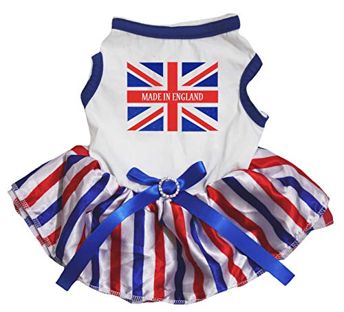 Petitebelle Hundekleid, Motiv: Union Jack von Made in England, Baumwolle
