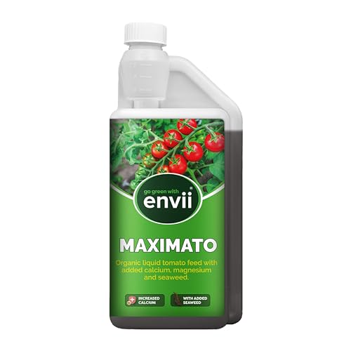 Envii Maximato – Bio Flüssig Tomatendünger mit Zusatz von Algen, Kalzium und Magnesium – 1 L Ergibt 250 L
