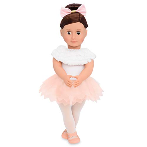Our Generation – 46 cm Ballerina-Puppe – Braune Augen & brünettes Haar – Ballett-Outfit – Rollenspiel – Spielzeug für Kinder ab 3 Jahren – Valencia