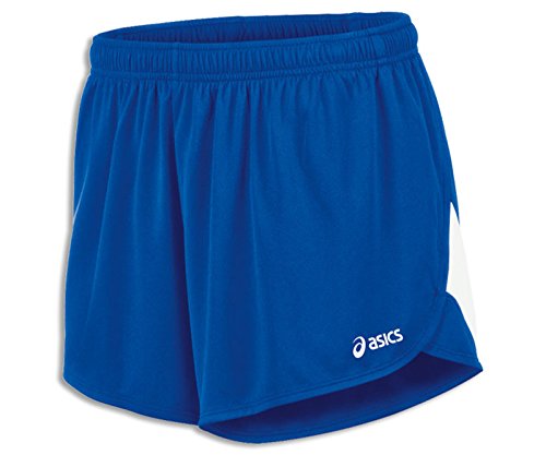 ASICS Herren-Shorts, 1/2-geteilt, durchbrechen, Herren, Shorts, Break Through 1/2 Split Short, Royal/Weiß, X-Large