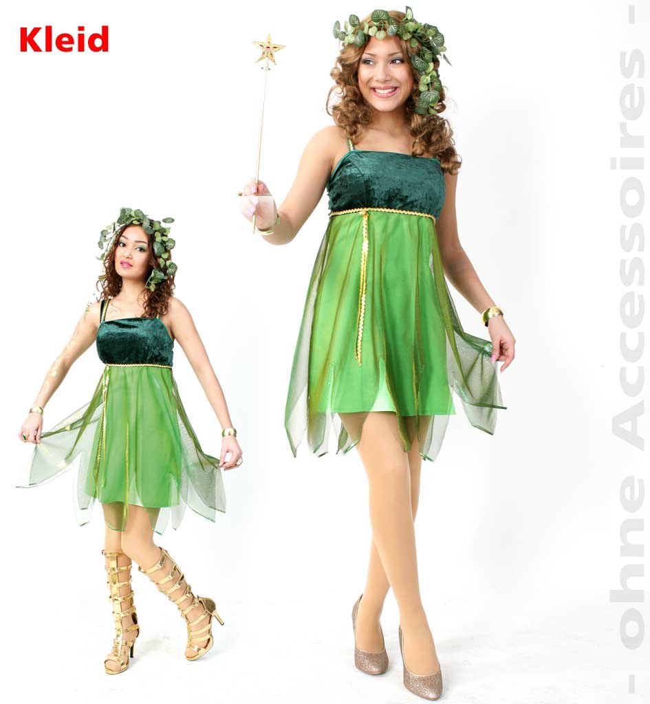 KarnevalsTeufel Elfe Elfenkostüm Elfenkleid Dame Kleid Lauriel, Mottoparty (36)
