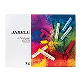 Honsell 47648 - Jaxell Pastellkreide, eckige Form, 72er Set, für flächiges und präzises Arbeiten, satte, lichtechte Farben, ideal für Künstler, Hobbymaler, Kinder, Schule, Kunstunterricht
