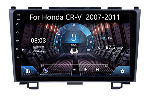 Android Auto 2 Din Radio mit Navi 9 Zoll Touchscreen Für Honda CR-V 2007-2011 Android 10 Autoradio Bluetooth Plug-and-Play DAB + WiFi 4G Mirrorlink Carplay OBD USB (Color : 8core 6G+128G)
