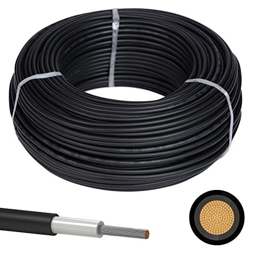 Solarkabel 6mm² 100m schwarz oder rot UV-beständig, langlebig und flexibel, Premium Photovoltaik Kabel, PV Kabel, Solar Anschlusskabel netshop 25