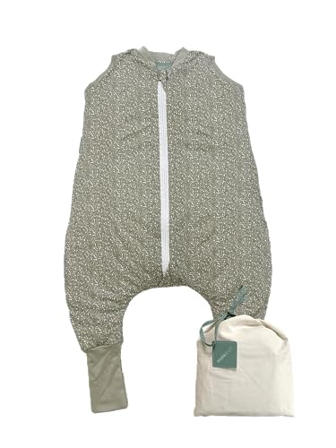 molis&co. Baby-schlafsack mit Füßen und Socke. 2.5 TOG. Größe: 80 cm (2 Jahre). Ideal für die Übergangszeit und den Winter. Elm. 100% Baumwolle (OEKO-TEX 100).