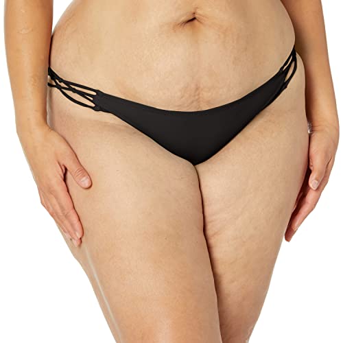 Volcom Damen Simply Solid Full Bikini-Unterteile, New Black, Medium