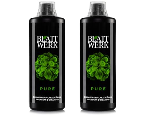 2x 1L BLATTWERK Pure Bio Universaldünger, veganer organischer NPK Flüssig-Dünger