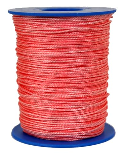 Dyneema Flechtschnur Seil Dyneemaseil Flechtleine aus Dyneema - Durchmesser 1mm - 100 Meter Fb. rot - 195 daN