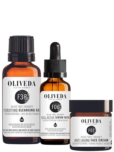 Oliveda Anti Aging Serum (30ml) + Anti-Aging Creme (30ml) + Reinigungsgel (30ml)