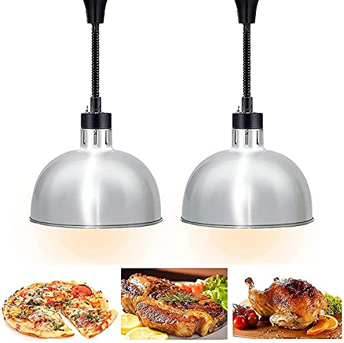 Hängende Speisenwärmerlampe 250 W, kommerzielle Speisenwärmerlichter einstellbar, Buffet-Heizlampe für Restaurant-Buffet-Küchen-Pizzawärmer