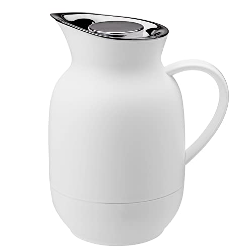 Stelton Amphora Isolierkanne für Kaffee 1 Liter soft white