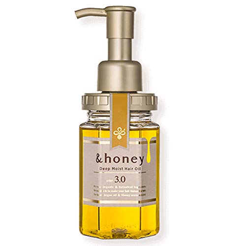 &honey Deep Moist Hair Oil Step3.0 (Moist Shine) 100ml - Damask Rose Honey Sent (Green Tea Set)
