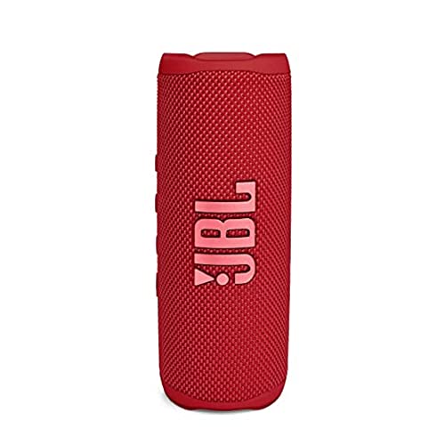 JBL Flip 6 Bluetooth Box in Rot – Wasserdichter, tragbarer Lautsprecher mit 2-Wege-Lautsprechersystem für kraftvollen Sound – Bis zu 12 Stunden kabellos Musik abspielen