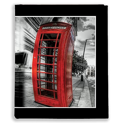 Urlaubsfotoalbum 10x15: London, Fototasche für Fotos, Taschen-Fotohalter für lose Blätter, Urlaub London, Handgemachte Fotoalbum