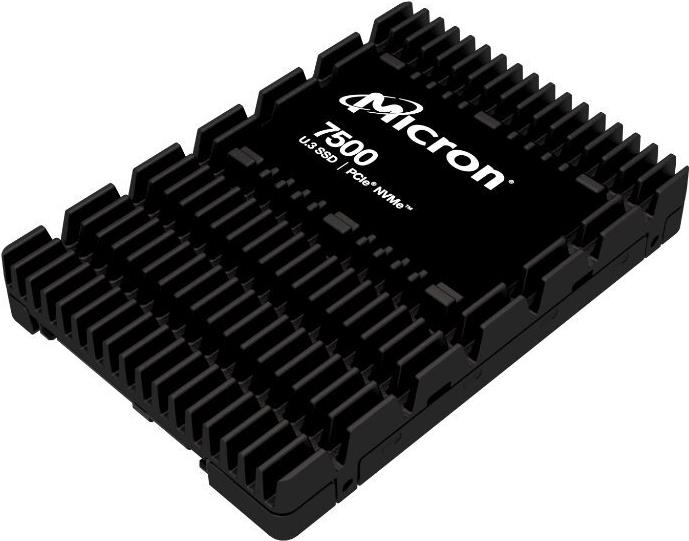 Micron 7500 PRO - SSD - Read Intensive - verschlüsselt - 7.68 TB - intern - 2.5 (6.4 cm) - U.3 PCIe 4.0 (NVMe) - 256-Bit-AES, 3072-Bit-RSA, FIPS 140-3 Level 2, 208-Bit-RSA - TCG Opal Encryption 2.01 (MTFDKCC7T6TGP-1BK1DABYYR)