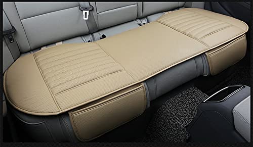 HONCENMAX Auto Sitzbezug Kissen Pad Mat - Atmungsaktiv Auto Seat Protector - Auto Interior Autozubehör - PU Leder Bambuskohle - 1 Packung Rücksitzabdeckung