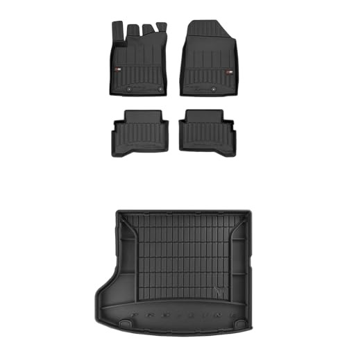 FROGUM ProLine 3D EIN Satz Gummimatten Exklusiven Auto Fußmatten und Kofferraumwanne Kofferraummatte für Hyundai Ioniq 2016-2022 | Die höchsten Kanten