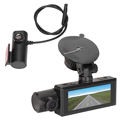 Fahrrekorder, Parküberwachung, Loop-Aufnahme, Dashcam, 3-Kanal-GPS-Tracking vorne und innen, 1080P für Auto, LKW