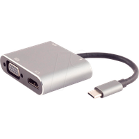 SHVP BS14-05026 - USB 3.0 Adapter, USB-C > HDMI, VGA, USB-A, PD