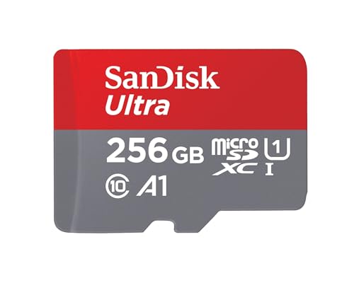 SanDisk Micro SD Karte 256GB bis zu 120MB/s A1 Speicherkarte Klasse 10, U1, Flash Card TF Karte