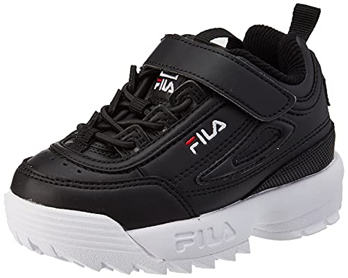 FILA Jungen Unisex Kinder Disruptor E Infants Sneaker, Black, 23 EU