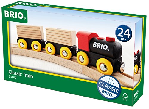BRIO World 33409 - Classic Holz-Transportzug