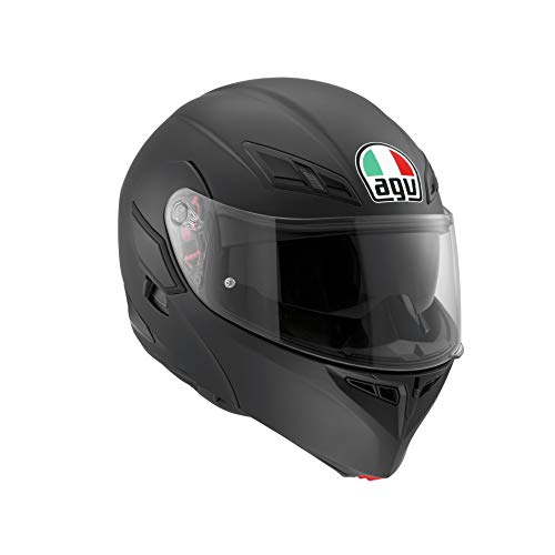 AGV Motorradhelm Compact St E2205 Solid PLK, Matt Schwarz, Größe L