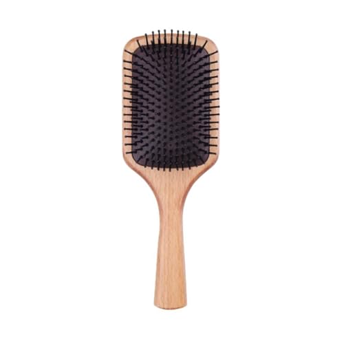 DXFBHWWS Holz-Haarbürsten, Damen-Haarkämme, Luftkissen-Haarkämme, Kopfhaut-Massage-Haarbürste