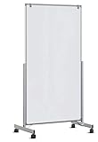 Whiteboard mobil MAULpro easy2move, 6339684, magnethaftend und beschreibar, weiß, beidseitig, auch als Stellwand nutzbar (100 x 180)