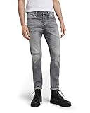 G-STAR RAW Herren 3301 Slim Fit Jeans, Grau (sun faded glacier grey restored 51001-C293-D112), 30W / 34L