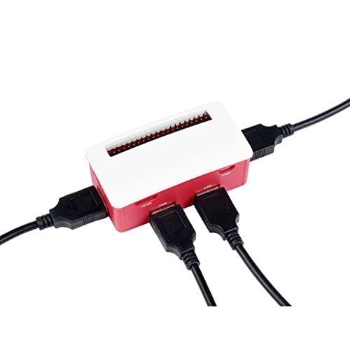 Coolwell USB HUB Box Suitable for Raspberry Pi Zero Series, with USB HUB HAT (B) Inside, Includes 4X USB 2.0 Ports