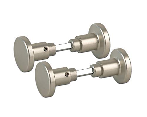 2x Aluminium Zimmertürknöpfe Knopfdrücker - beschichtetes Aluminium - zum aufdrehen von Türen - ideal als Schutz vor unbeabsichtigem Türöffnen