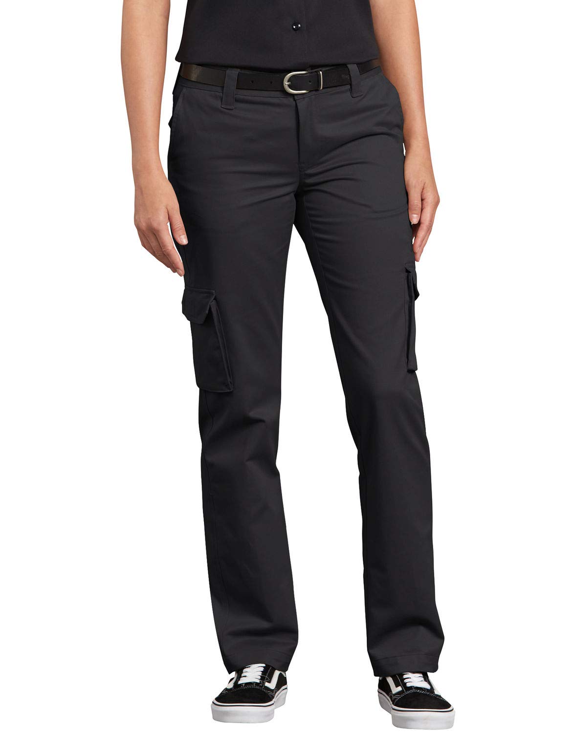 Dickies Damen Relaxed Fit Stretch Cargo Straight Leg Pant Arbeitshose, schwarz, 40