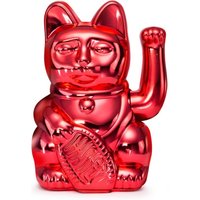 DONKEY Lucky Cat Xmas Special Edition | Shiny Red - Rot glänzende Winkekatze mit der Bedeutung Kindnes/Freundlichkeit, 15 cm groß, in hochwertiger Geschenkverpackung