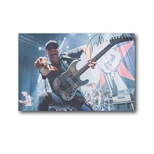 XINGSHANG Tom Morello Berühmte Musiker-Kunstposter, Kunst, Poster, Leinwand, Gemälde, Dekoration, Wanddruck, Foto, Zuhause, moderne dekorative Poster, 60 x 90 cm