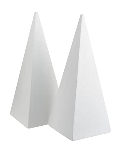 XXL-Styroporpyramide, ca. 50 x 20 x 20 cm, 2 Stück Blumenschmuck Weihnachtsbaum