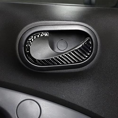 Für Mercedes Benz Smart 453 Fortwo Forfour 2015-2021 Kohlefaser Auto Innenraum Türgriff Verkleidung 3D Aufkleber Zubehör