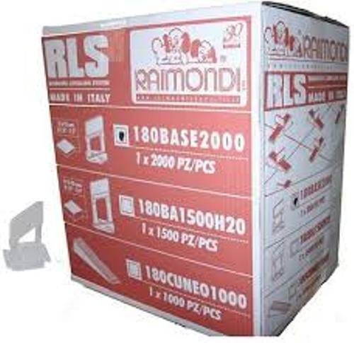 Raimondi 2000 Stück Box mit 1,5 mm breiten Basisclips für Nivelliersystem.