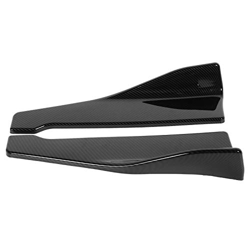 Side Splitter Wing, Diffusor Spoiler 2Pcs Universal Seitenschweller Rocker Splitter Lip Winglet Wing Carbon Style stituble für 18,9 Zoll Karosserie.