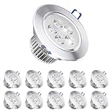 POCKETMAN 5W LED-Deckenleuchte Downlight,Warmweiß Einbaustrahler,Mit LED-Treiber(10 Packung)