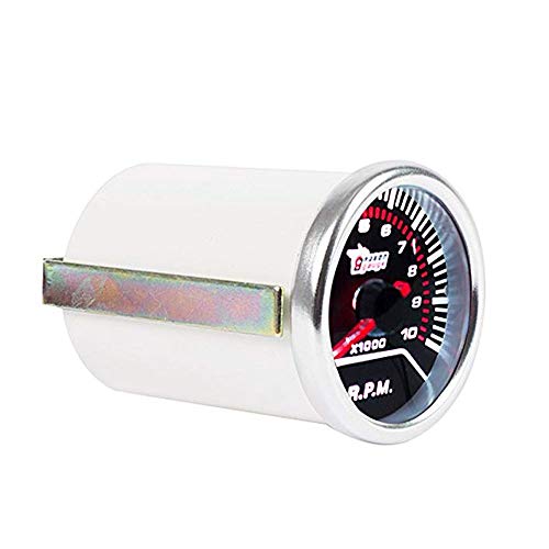 Mintice™ 2"52mm LED Licht Kfz Auto Universal Drehzahlmesser Anzeige Instrument RPM Gauge Rauchfarbe Len