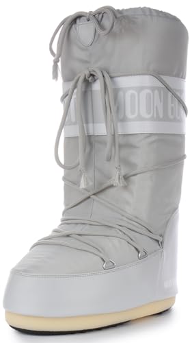 Moon Boot Modell ICON NYLON GLACGREY, grau, 39/41 EU