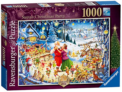 Ravensburger Santa 's Christmas Party, Spielset 2016 Limitierte Ausgabe, Puzzle, 1000 Einzelteile