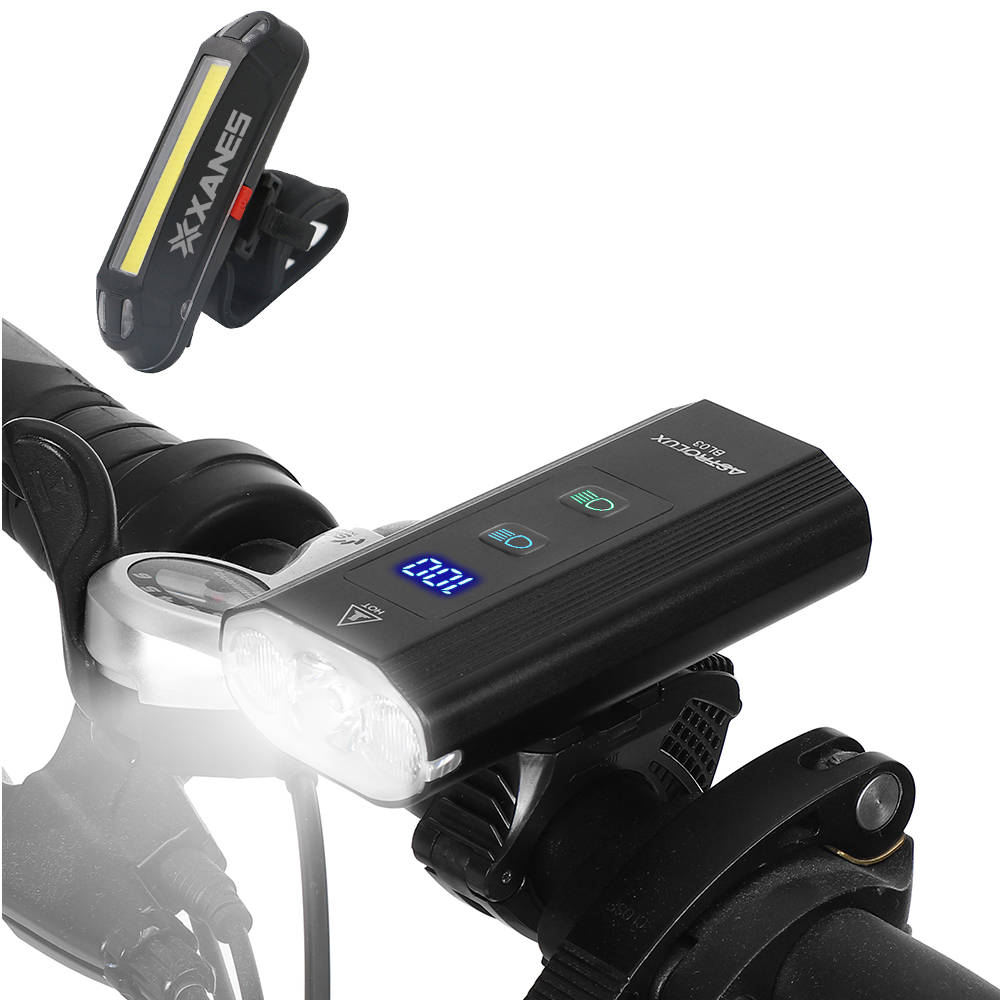 Astrolux® BL03 XPG LED 1200LM Fahrradscheinwerfer + Fahrradrücklicht 6000mAh Hochleistungs-Powerbank Dual Distance Beam