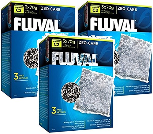 (3 Pack) Fluval C2 zeo-carb, je 3 Filter