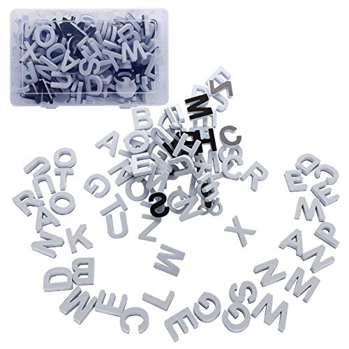 Jycra Magnetische Buchstaben, Schaumstoff-Alphabet, Kühlschrank-Magnete, das beste pädagogische Spielzeug für Vorschul-Lernen, Rechtschreibung, 124 Stück 3.5X0.9cm weiß