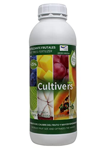 CULTIVERS Organischer Fruchtdünger. Flüssigdünger intensiviert den Geschmack und erhöht die Größe. 100% biologisch mit Makronährstoffen und Mikronährstoffen