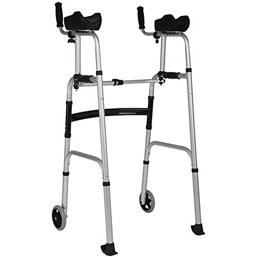 Klappbarer Gehhilfe, leichter Gehhilfe, Gehhilfe für ältere Menschen, Aluminiumlegierung, Gehhilfe für Behinderte, Fitnessgeräte (C) (A)